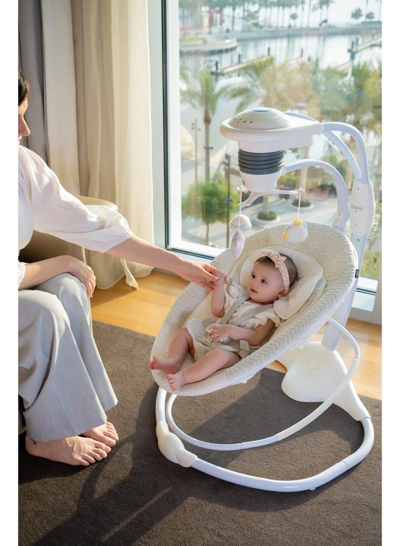 Jikel - Minos 2-in-1 Swing & Rocker - Grey - Image 2