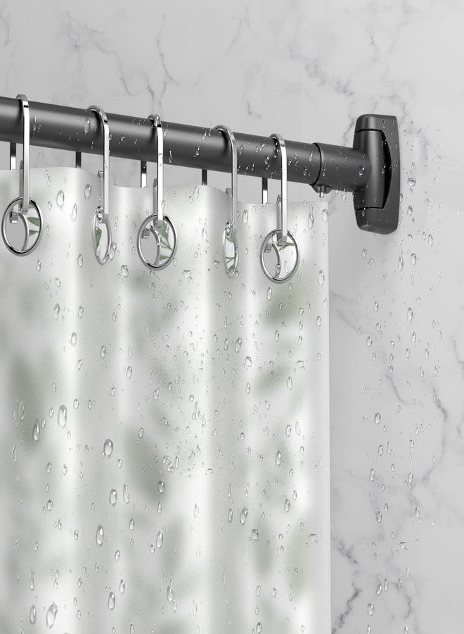 TOPROD Shower Curtain Rod Bracket 2 Pcs Ajustable 180° Rotation Shower Curtain Rod Holder for Bathroom Sturdy Zinc Alloy Wall Mounted Shower Curtain Brackets - Image 2