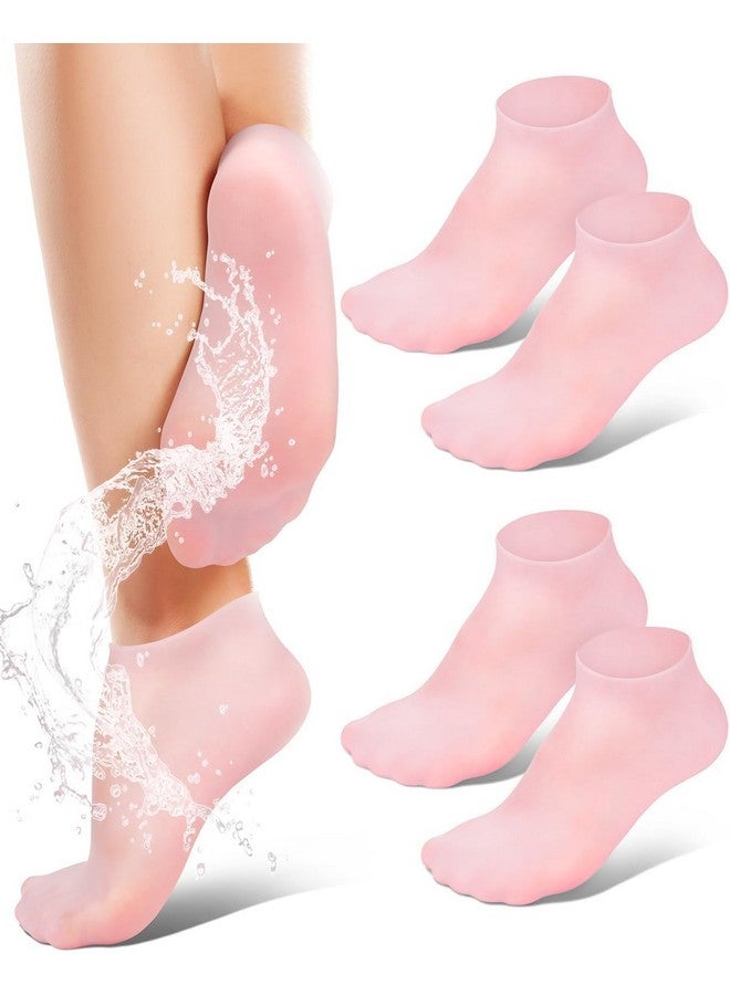 Calyrex Silicone Socks for Women, Moisturizing Foot Socks, Soft Gel Socks, Aloe Socks, Women Spa Pedicure Socks for Repairing Dry Feet, Cracked Heel and Softening Rough Skin, Calluses (2 Pairs) - Image 1