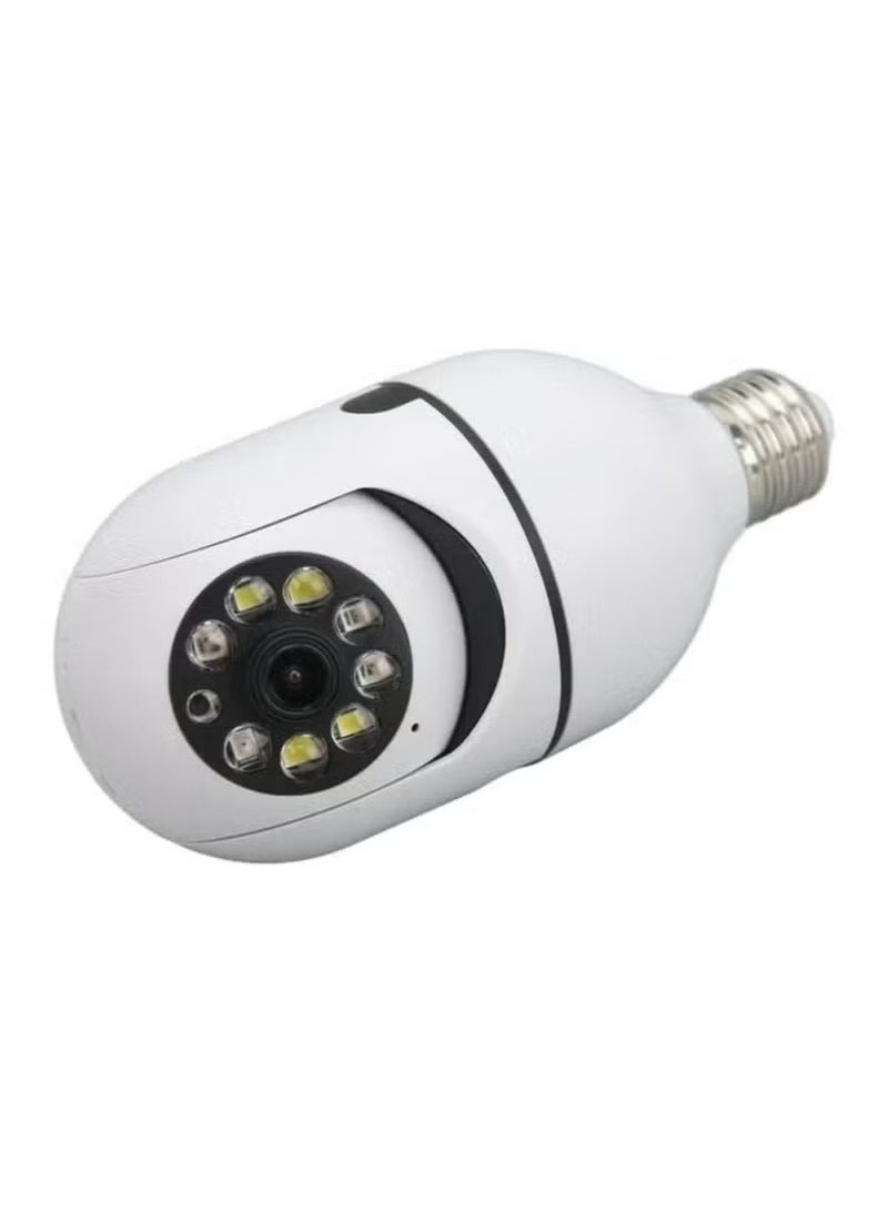 Light Bulb Security Camera – Wireless WiFi Indoor/Outdoor, 360° View, Motion Detection, Two-Way Talk, Color Night Vision