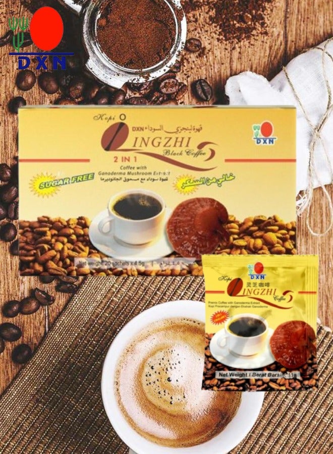 DXN 6 Pieces Lingzhi Black Coffee 2 In 1  - Image 3