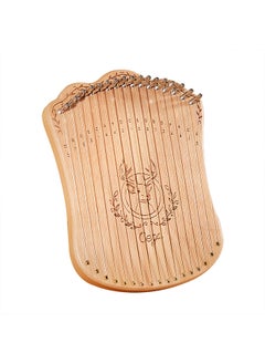 17 String Lyre Harp Portable Solid Beech Wood Harp String Musical Instrument with Tuning Wrench Picks for Beginners Kids Adults