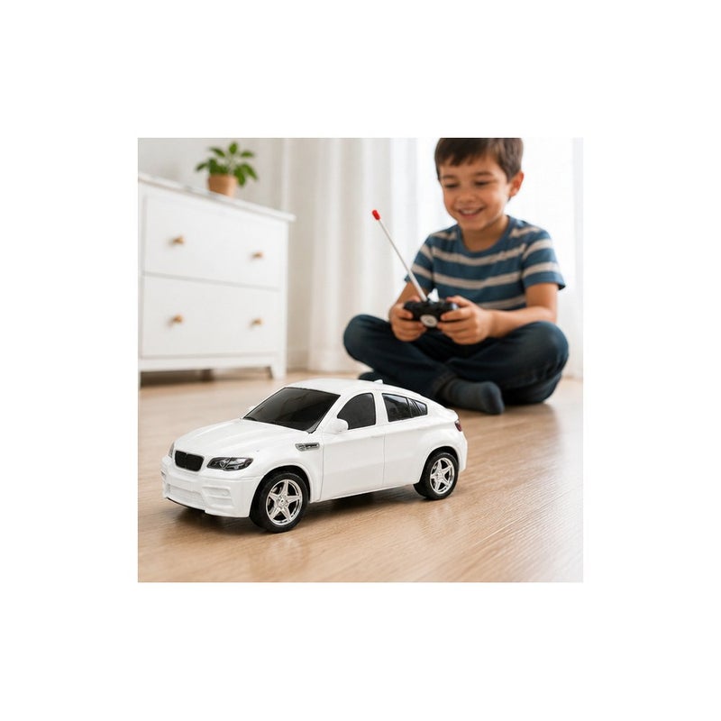 Model car Remote Control Model Car Toy for Ages 3 and Above, White SUV RC Vehicle - Image 4
