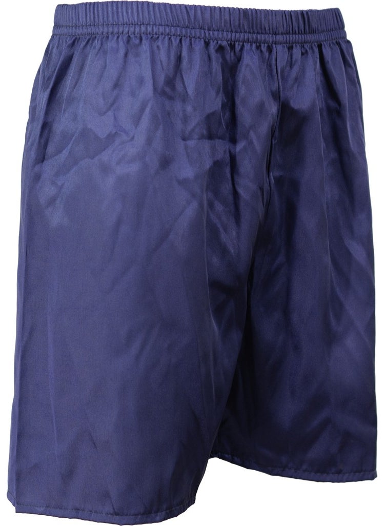 Oppland - Men's Satin Fabric Shorts Solid Color Elastic Waist No Pocket Lightweight Fabric - Image 1