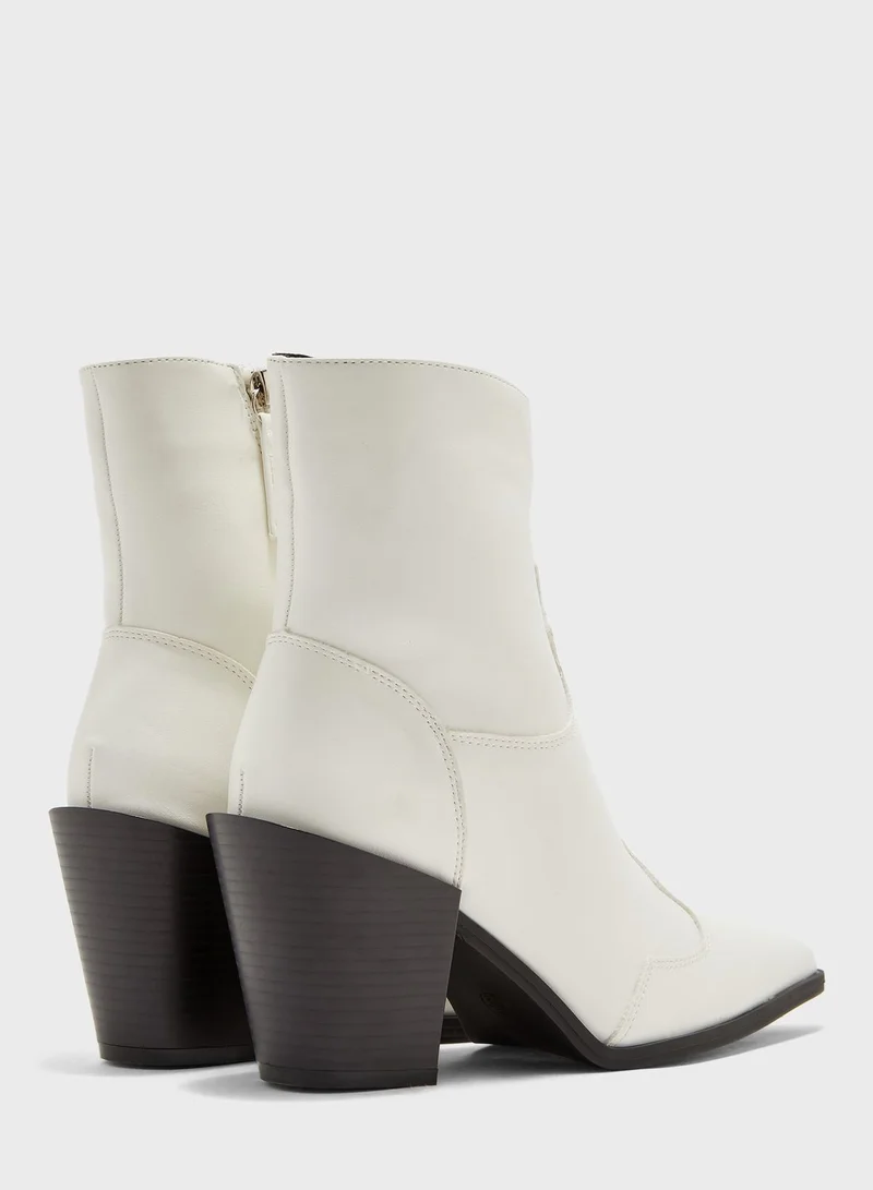 NEW LOOK Dundee Croc Detail Ankle Boot