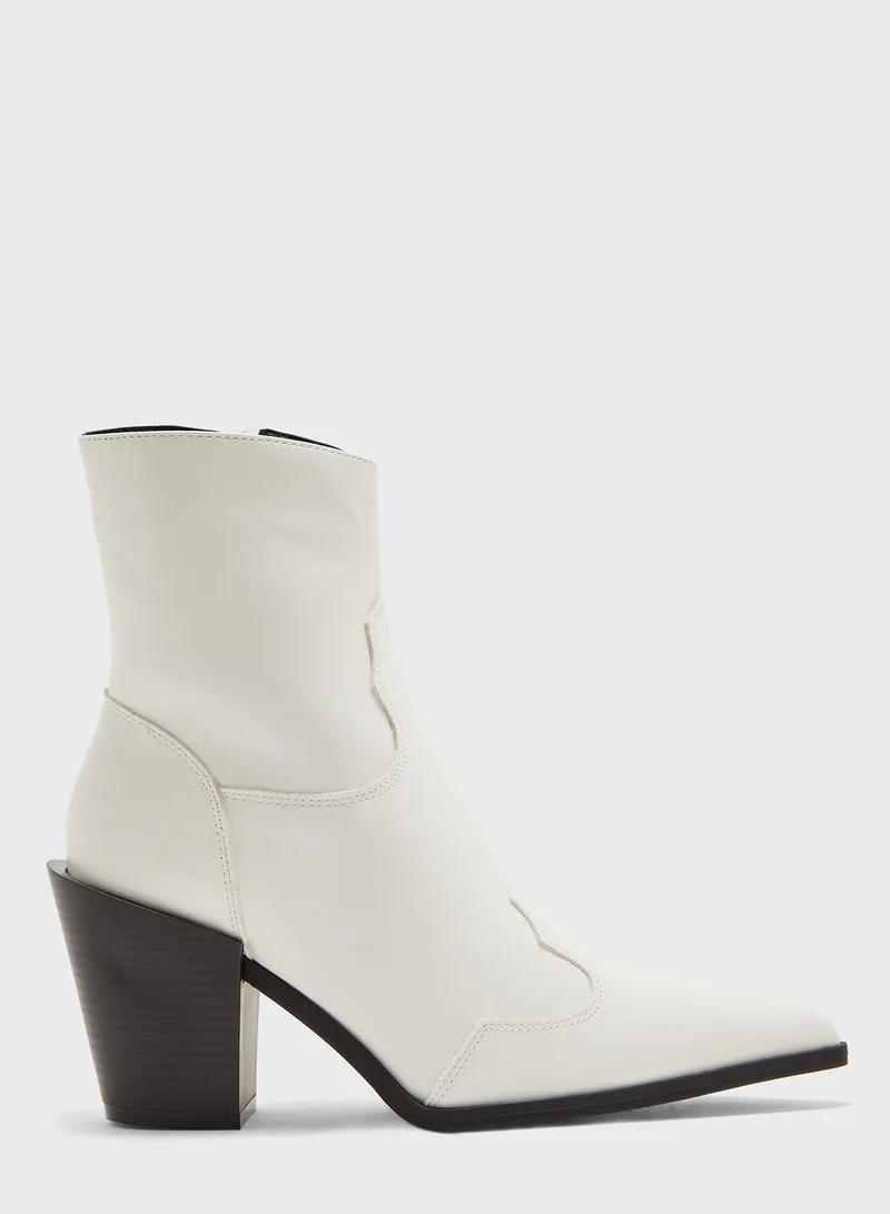NEW LOOK Dundee Croc Detail Ankle Boot