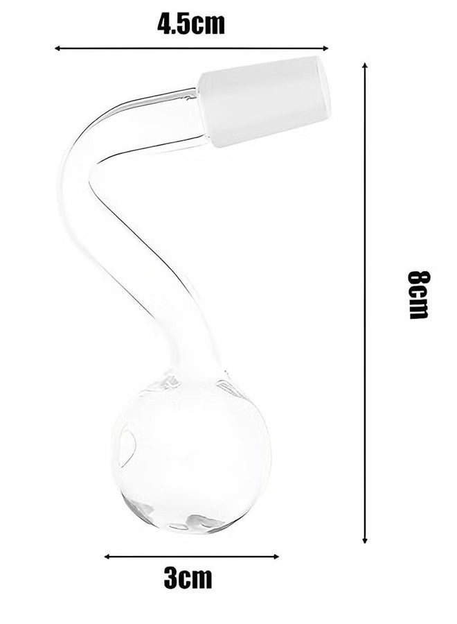 2PCS Glass Inflow Pipe, Inflow Pipe Water Pump Aquarium Filter Tubing, Surface Skimmer, Aquarium Planted Tank Aquascaping Fish Tank Accessories, for Fish Tank(14mm) - Image 2