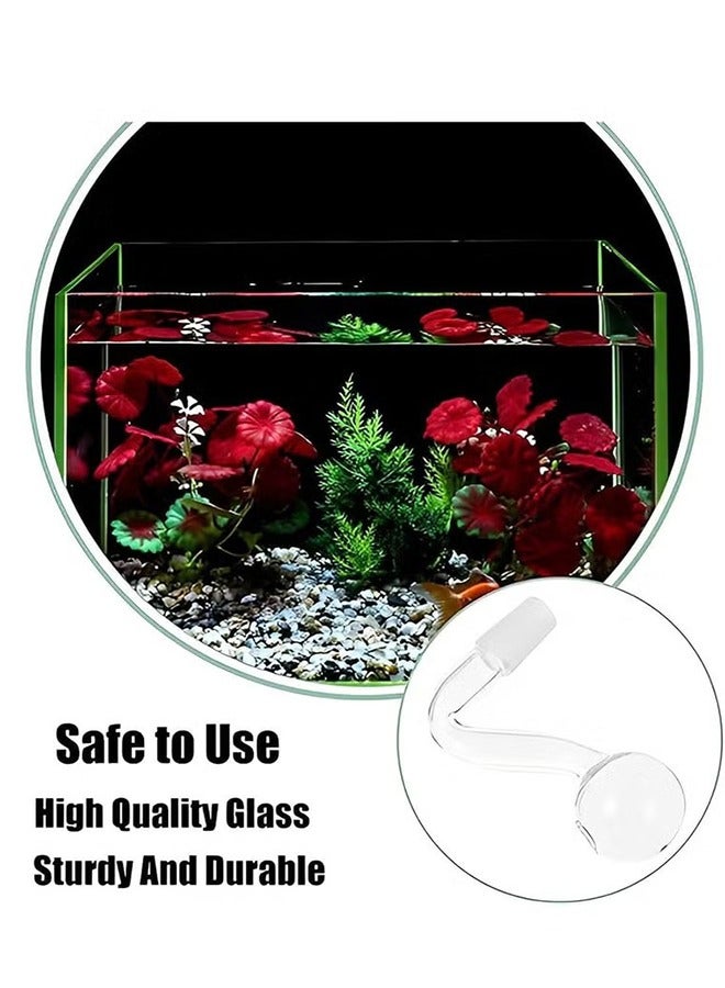 2PCS Glass Inflow Pipe, Inflow Pipe Water Pump Aquarium Filter Tubing, Surface Skimmer, Aquarium Planted Tank Aquascaping Fish Tank Accessories, for Fish Tank(14mm) - Image 5
