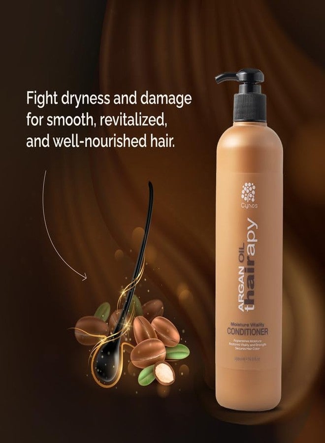 Cynos Moroccan Argan Oil Conditioner | Ultra Moisturizing Formula | Unisex Shampoo For All Hair Type (500ml) - Image 4