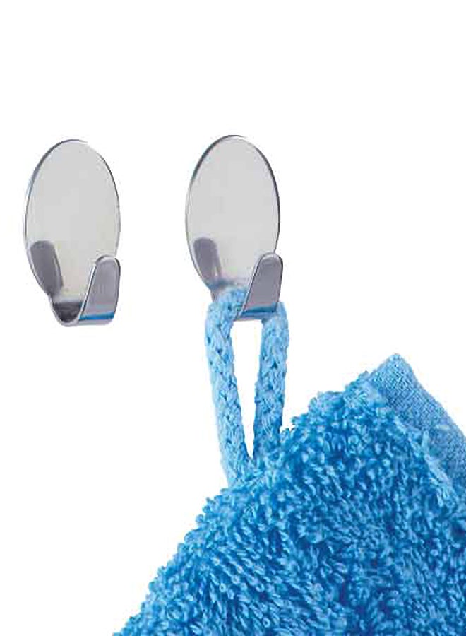 طقم علّاقات صغيرة مكون من 4 قطع فضي