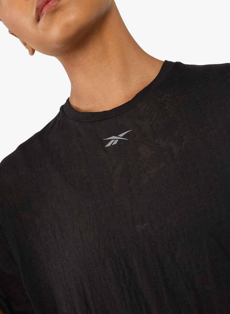 Reebok Lux Fitness Training Burnout Tee - Image 3