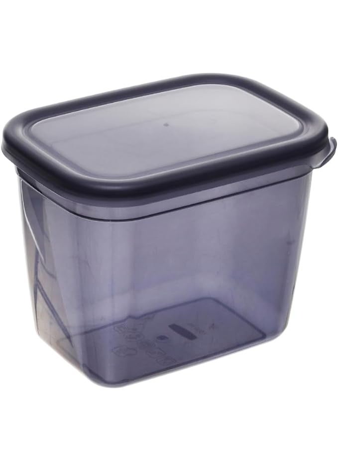 Aksa Mono Plastic Rectangle Slide Food Containers Set of 3 Pieces - Transparent - Image 2