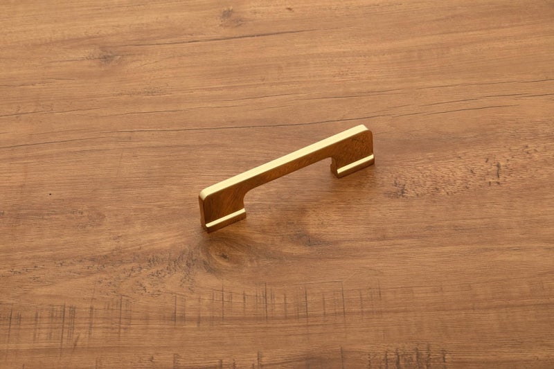 HARMONUS ,Fancy Aluminium Kitchen Cabinet Handle/Pull Handle/Door Handle/Drawer Handle,PVD Gold Finish,Aluminium Alloy, 96 MM (4 Inch), 5 PCS HCPVDGOLDSAC-43-5-96MM - Image 5