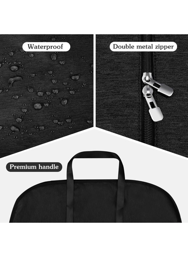 Limoomil 60 Inch Heavy Duty Tear Resistance Wedding Dress Bag for Wedding Travel, Waterproof Dress Cover for Closet Wardrobe. Garment Bag for Gowns, Tuxedos, Dress, Long Coats. Darkgrey… - Image 3