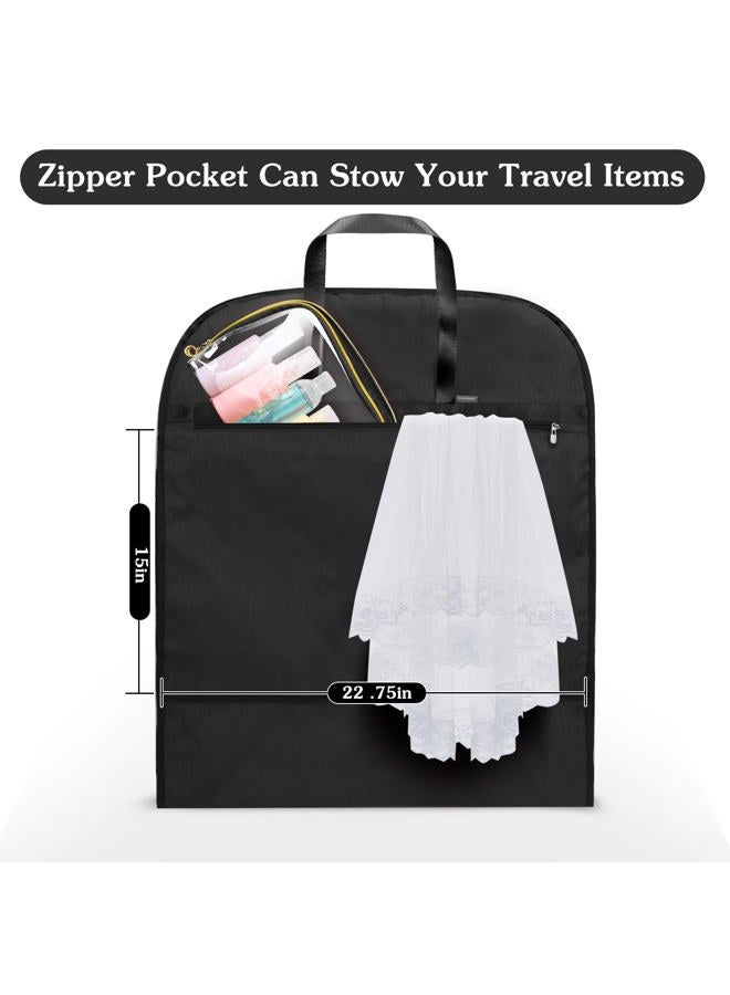 Limoomil 60 Inch Heavy Duty Tear Resistance Wedding Dress Bag for Wedding Travel, Waterproof Dress Cover for Closet Wardrobe. Garment Bag for Gowns, Tuxedos, Dress, Long Coats. Darkgrey… - Image 2