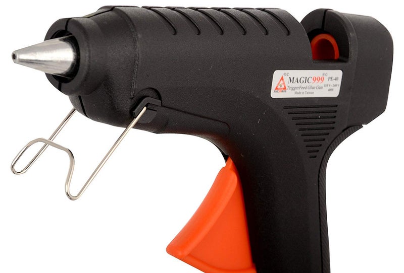 Hot Melt Glue Gun 60 Watt with PTC Heating for Arts and Crafts Compatible with 11 mm Glue Stick Black - Image 1