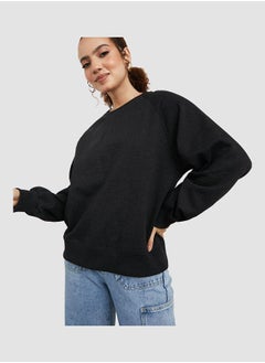 Regular Length Raglan Sleeves Regular Fit Sweatshirt