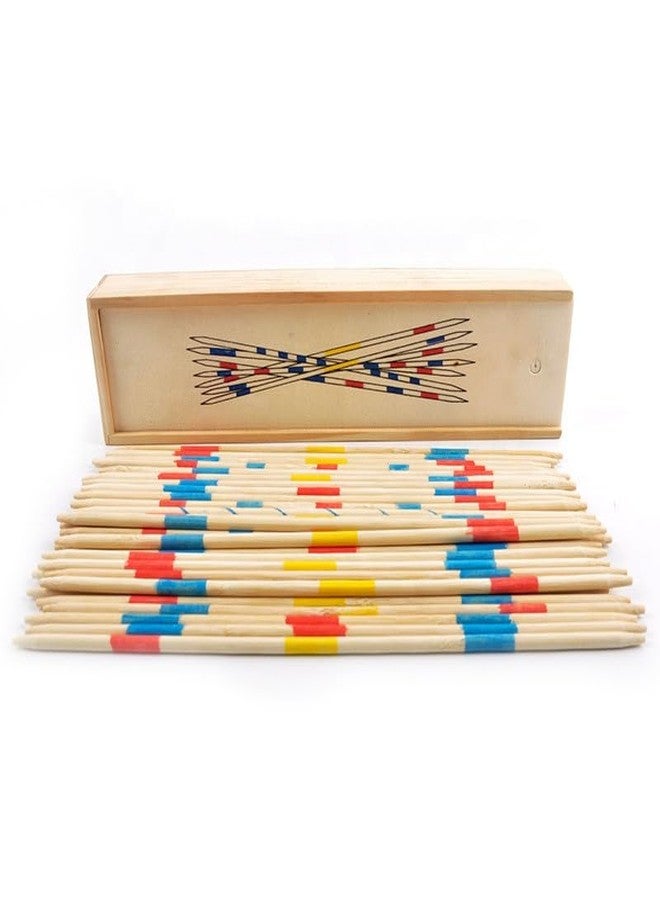 ESCUCHA Wooden 31 Pick-Up Sticks | Best Return Gift | Fun Family Indoor Board Game for Adults and Kids 5+ Years - Image 1