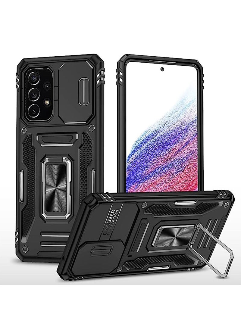 Galaxy A73 5G Case Cover with Stand Kickstand Ring and Camera Cover Protector, Military Grade Shockproof Protective Cover for Samsung Galaxy A73 - pzsku/Z0AEBDD37AD22AC130E91Z/45/_/1721118939/34c75a6f-65a1-4277-99ba-dbd7b6fb3337