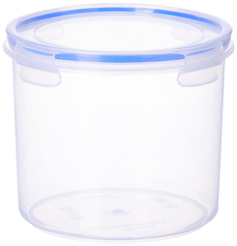 Aristo Lock & Fresh 120 Plastic Storage Container For Storing grains, pulses, rice, wheat etc - 2100 ML,Transparent Clear, Large (17 (D) x 14.5 CM) - Image 2