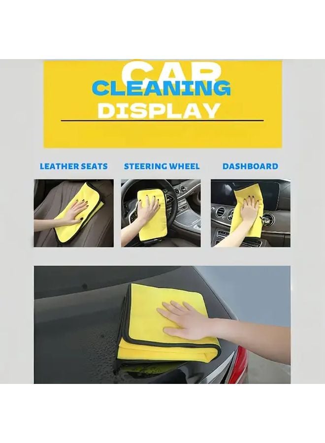 10 Count Heavy Duty Dual Sided Microfiber Car Wash Towels 400 GSM Super Absorbent - Image 4