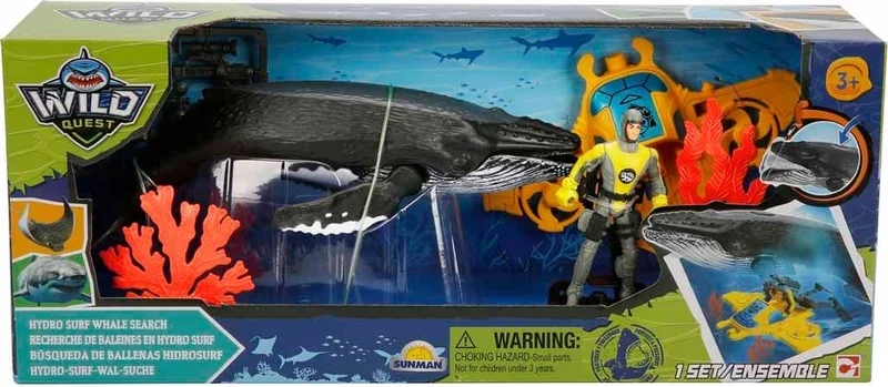 CHAP MEI Wild Quest Hydro Surf Whale Search Game Set