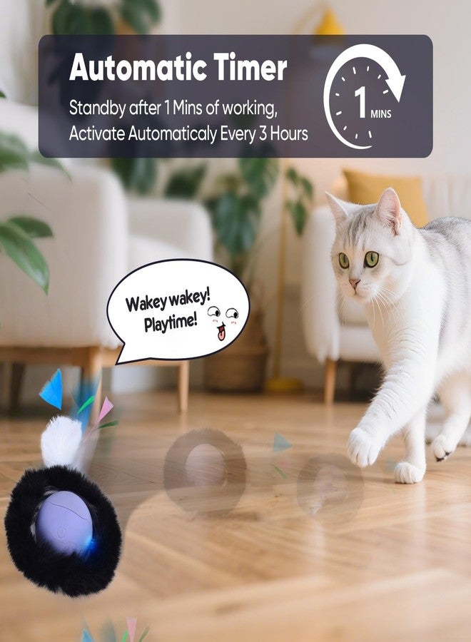 ORSDA Cat Toys for Indoor Cats, Interactive Activated Moving Ballt, Automatic Fast Rolling Ball for Adult Cats, Exercise Kicker Mouse Catching Game - Image 3