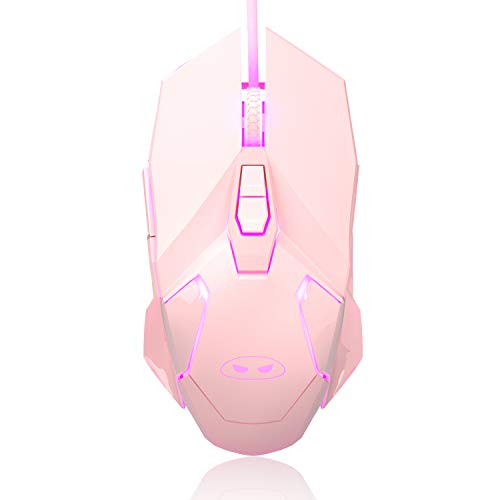MageGee G10 Gaming Mouse Wired, 7 Colors Breathing LED Backlit Gaming Mouse, 6 Adjustable Speeds, Ergonomic Optical Computer Mouse with 7 Buttons for Windows PC Gamers - Image 1