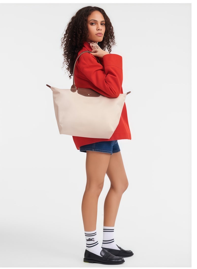 لونج شامب حقائب Longchamp Le Pliage الكبيرة للنساء بشرائط الكتف، حقيبة المكياج الكبيرة الكلاسيكية والمتميزة والمتنوعة، حقيبة اليد، حقيبة الكتف - Image 2