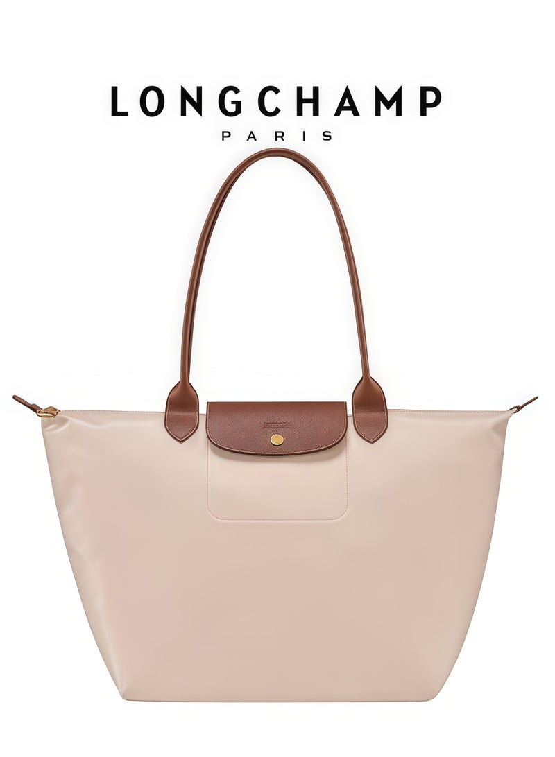 لونج شامب حقائب Longchamp Le Pliage الكبيرة للنساء بشرائط الكتف، حقيبة المكياج الكبيرة الكلاسيكية والمتميزة والمتنوعة، حقيبة اليد، حقيبة الكتف - Image 1