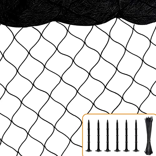 BSTPCOO Bird Netting for Chicken Coop, 25'x50' with 2.4" Square Mesh Poultry Netting Heavy Duty Nylon Nettings for Garden, Aviary Net Fruit Tree Nettings - Image 1
