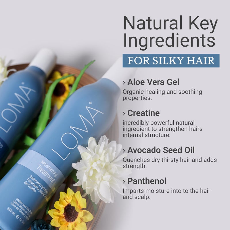 Loma Hair Care Moisturizing Shampoo & Treatment Duo - Image 4