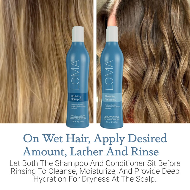 Loma Hair Care Moisturizing Shampoo & Treatment Duo - Image 3