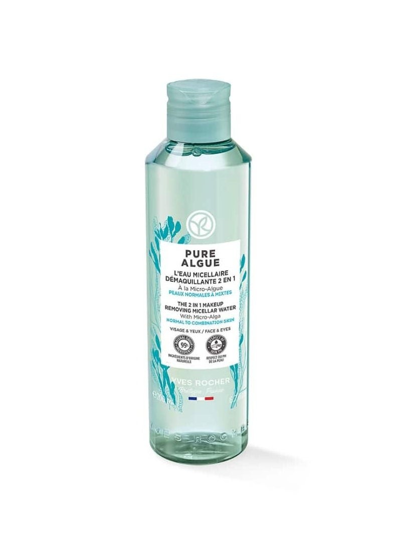 Yves Rocher - Pure Algue The 2 In 1 Makeup Remover Micellar200Ml - Image 1