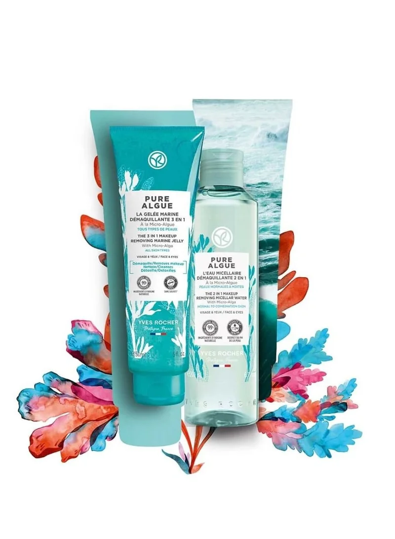 Yves Rocher Pure Algue The 2 In 1 Makeup Remover Micellar200Ml