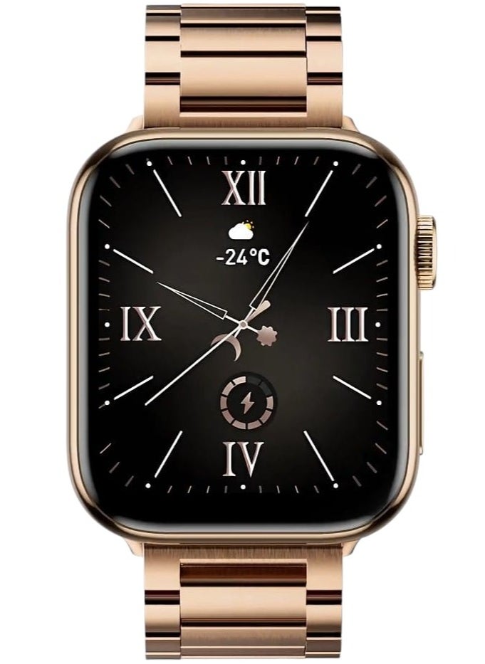 Generic - G9 mini Smart Watch for Women with 3 Straps + 1 Bracelet (Rose Gold) - Image 1