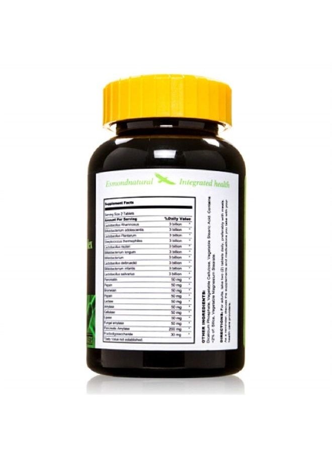 Esmond Natural - : Super Probiotic Complex (Reduces Occasional Gas/Bloating), GMP, Natural Product Assn Certified, Made in USA - 60 Tablets - Image 1