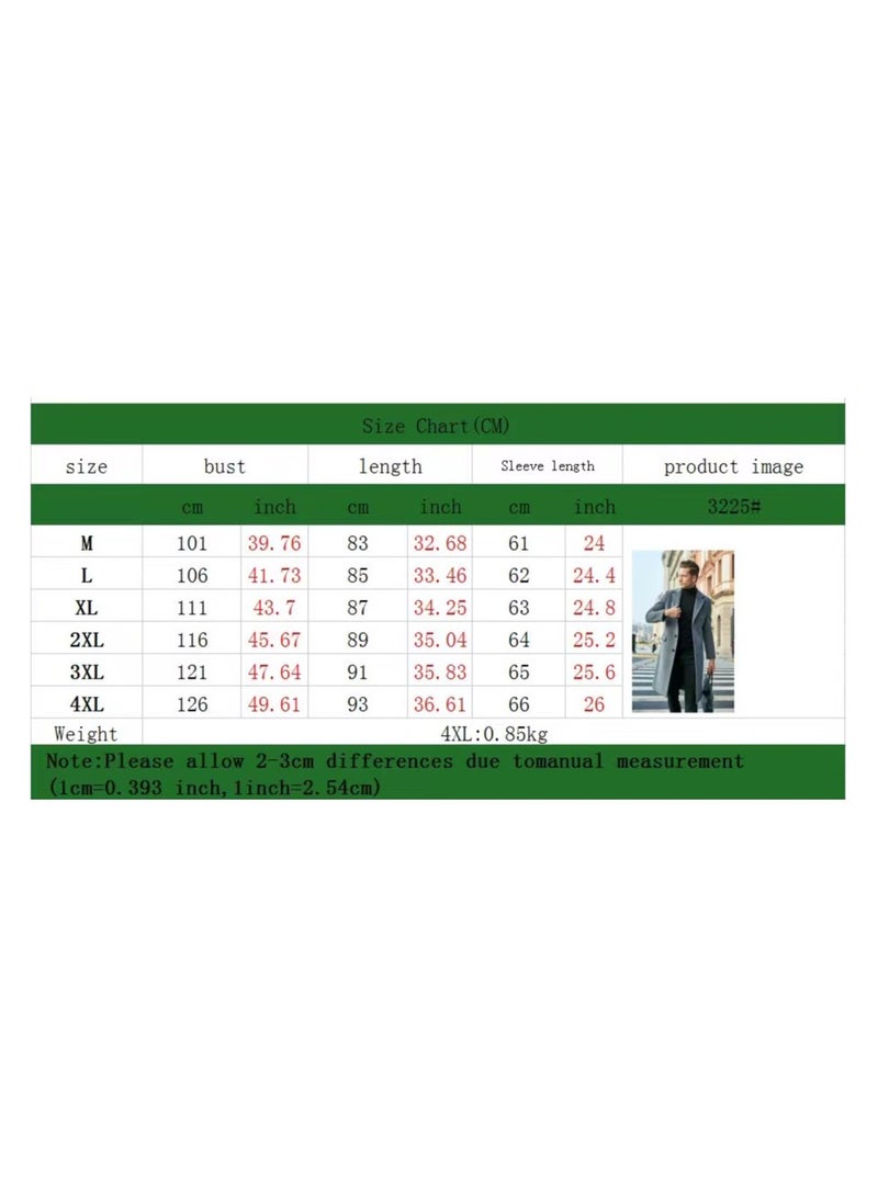 Gerenic Squality Double Breasted Long Coat Men Grey  - Image 3