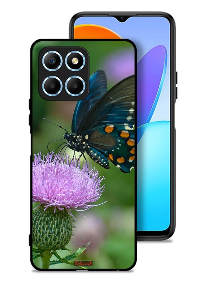 Tolwak Honor X6 Protective Case Cover Butterfly Sitting On Flower - Image 1