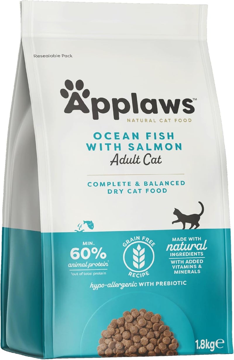 Applaws Sterilized Cat Dry Food Fish & Salmon - 1.8 Kg - Image 1