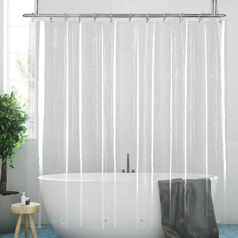 Bluejw Eco-Friendly Mildew Resistant Folding Shower Curtain ized Logo Bath Hotel Home Bathroom Sets - Image 1
