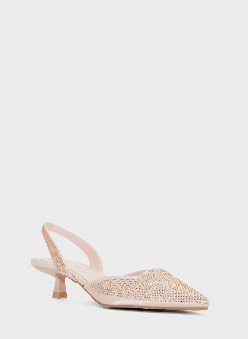 Ella Limited Edition Diamante Pointed Slingback Pump