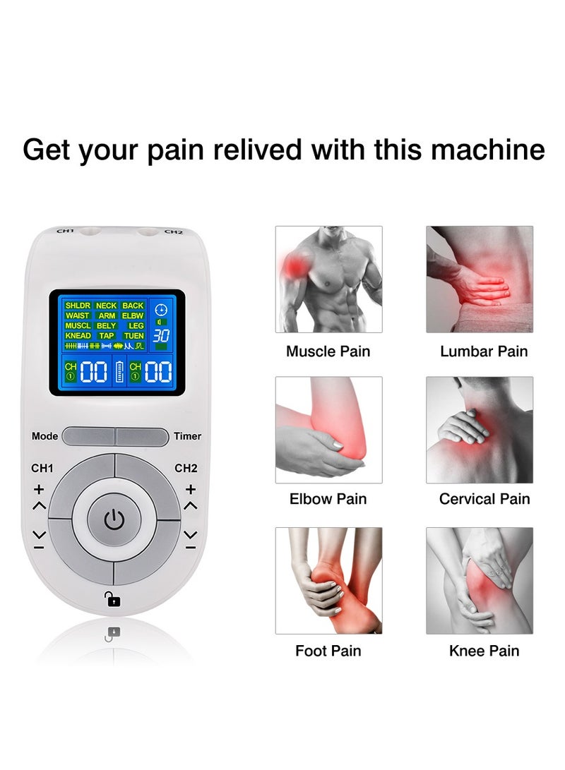 Electric Tens Muscle Stimulator Ems Acupuncture Face Body Massager Digital Therapy Herald Massage Tool Electronic stimulator - Image 3