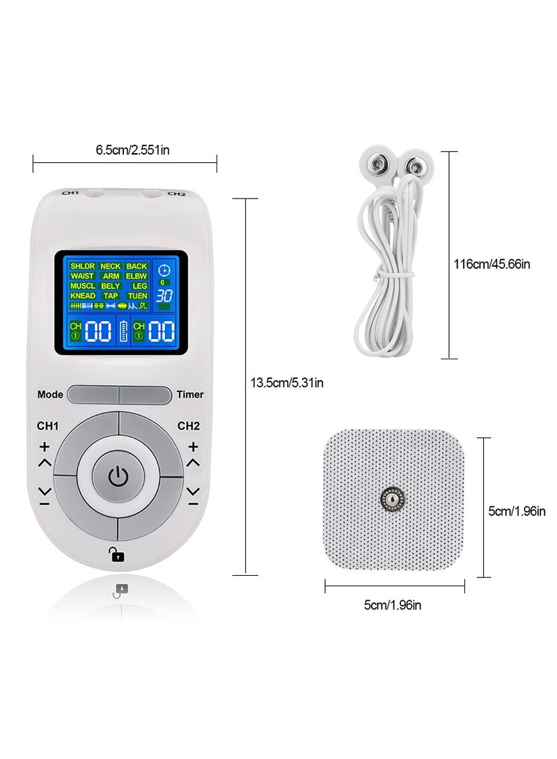 Electric Tens Muscle Stimulator Ems Acupuncture Face Body Massager Digital Therapy Herald Massage Tool Electronic stimulator - Image 5