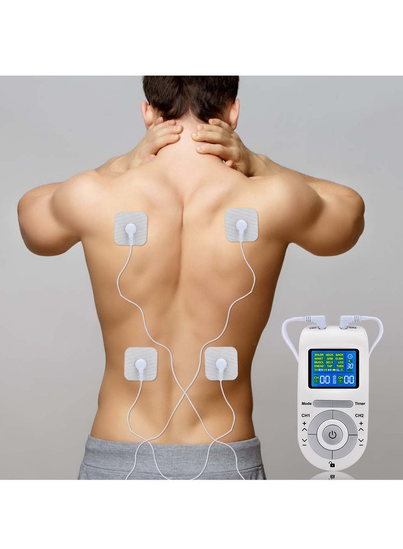 Electric Tens Muscle Stimulator Ems Acupuncture Face Body Massager Digital Therapy Herald Massage Tool Electronic stimulator - Image 4