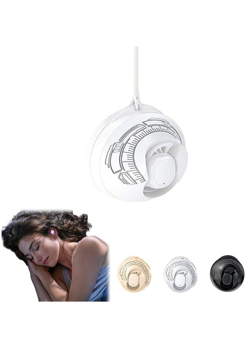 Noise Cancelling Earplugs for Sleeping, Side Sleeping Earplugs, Invisible Wireless Earplugs, Bluetooth 5.4 Mini Invisible Earplugs (White) - Image 1