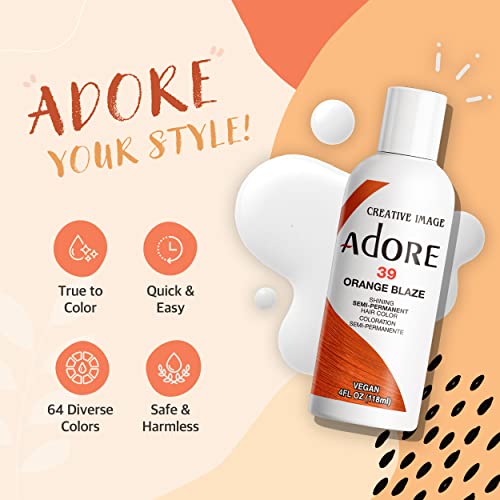 Adore Semi Permanent Hair Color - Vegan and Cruelty-Free Red Hair Dye - 4 Fl Oz - 086 Raspberry Twist (Pack of 1) - Image 4