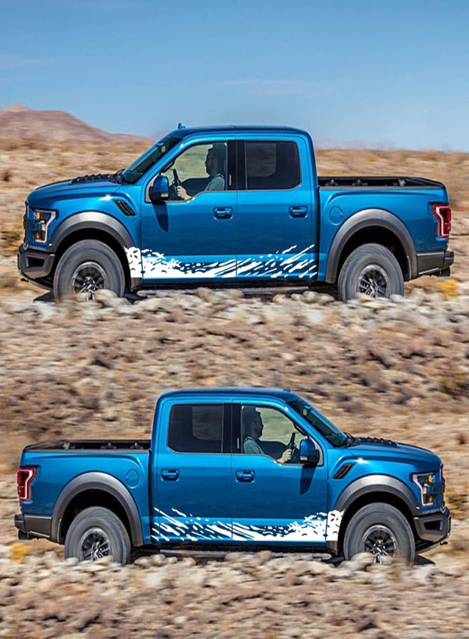 Truck Car Stickers,  Racing Stripes Car Stickers, Waves Graphics Vinyl Stickers for Car Body Door, Car Decal Stickers for Large Car Side Decals for Truck Pickup SUV Jeep - Image 4