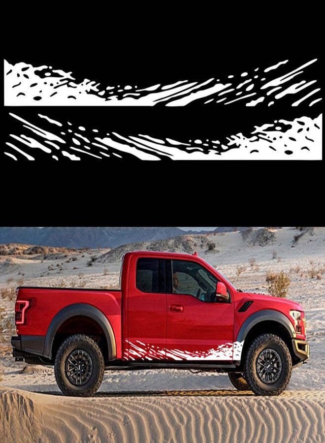 Truck Car Stickers,  Racing Stripes Car Stickers, Waves Graphics Vinyl Stickers for Car Body Door, Car Decal Stickers for Large Car Side Decals for Truck Pickup SUV Jeep - Image 2