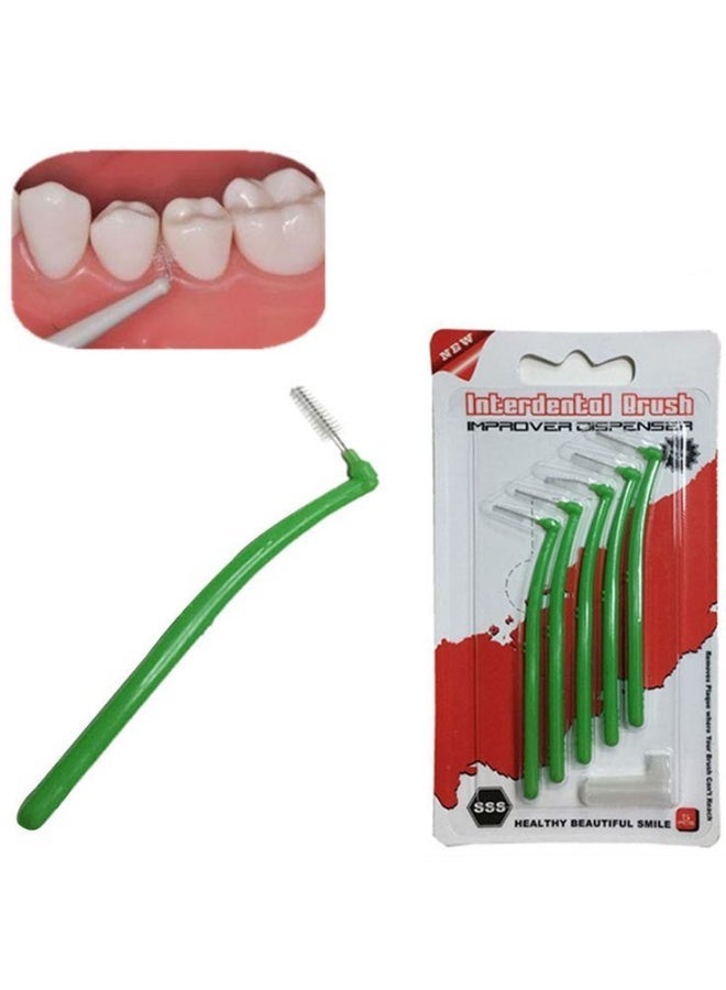 Interdental Brushes for Effectively Cleaning Plaque and Removing Accolades Suitable for Dental Care (Green) 0.5mm - Image 5